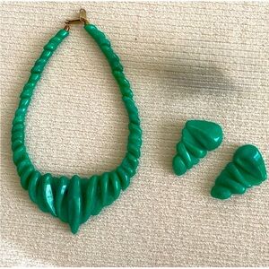 Chunky Necklace And Earrings Set